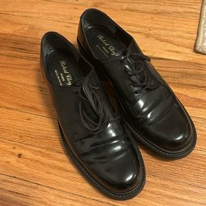 French Black Leather Loafers